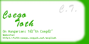 csego toth business card